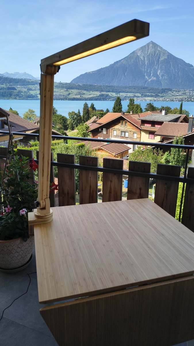Thunersee Lichtblicke Tiefsee Standlampe Sicht Merligen