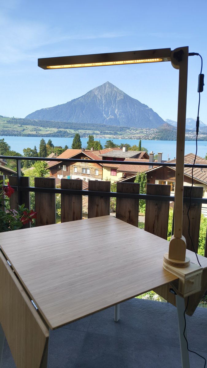 Thunersee Lichtblicke Tiefsee Standlampe Sicht Merligen